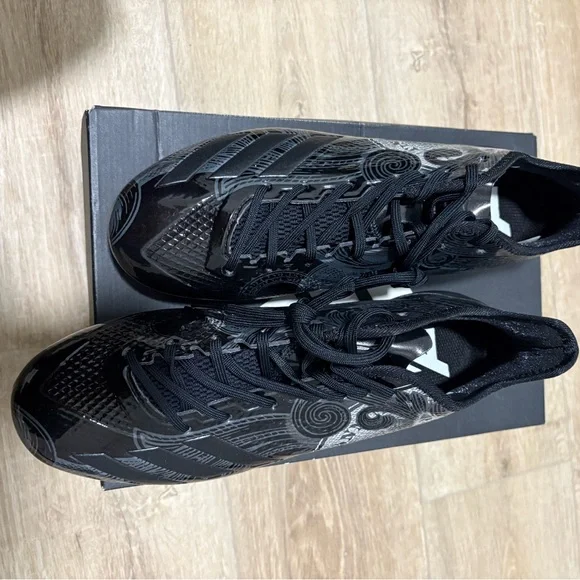 Adidas Money Adizero Cleats in Triple Black, NIB, Rare - Picture 4 of 8